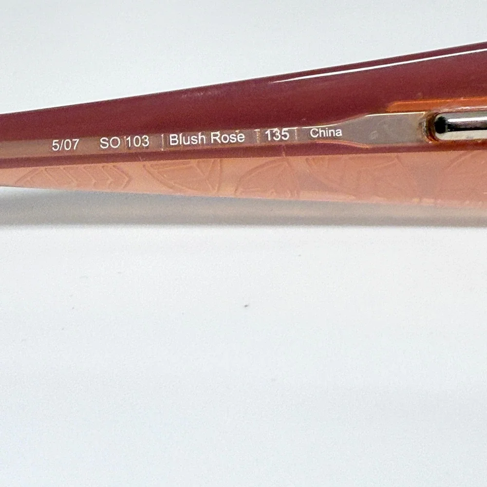 Sigrid Olsen‎ SO 103 Blush Rose Eyeglasses Frames 135mm Rectangular Pink Womens